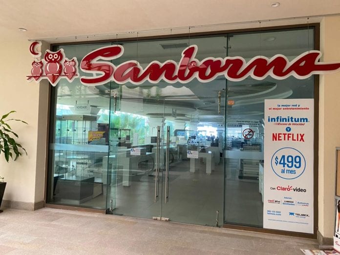 sanborns Cerró sus puertas de manera definitiva la sucursal de Sanborn’s en Playa del Carmen, tienda que al parecer no aguantó los embates del COVID-19.