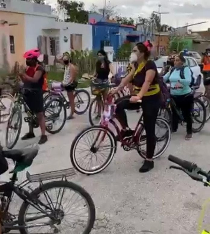 Por las que ya no están Ciclistas de Playa del Carmen, realizaron este día la rodada