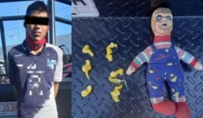 llevaba droga en un Chucky Un sujeto andaba en su bicicleta con un