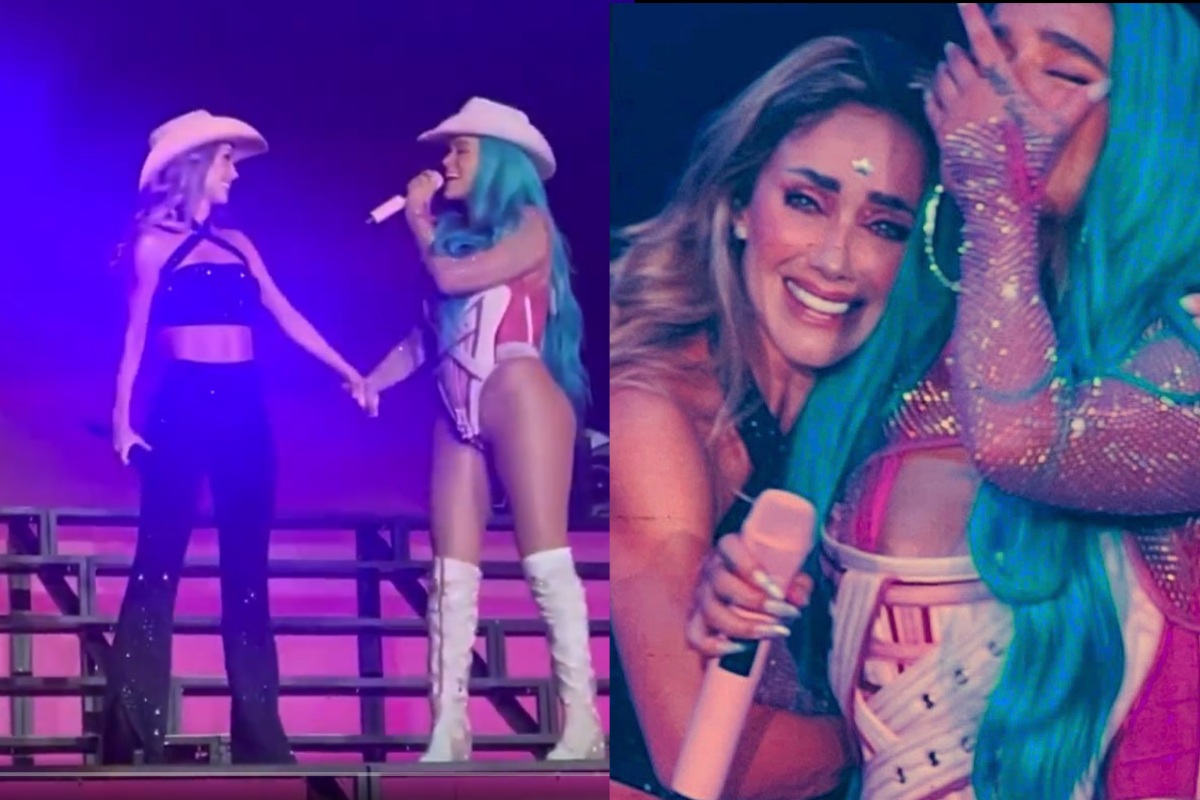Anahí y Karol G sorprenden a los fans al cantar juntas "Sálvame" en