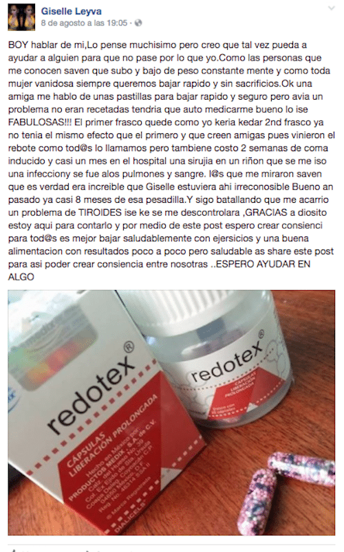 Redotex para qué sirve, qué consecuencias tiene y peligros