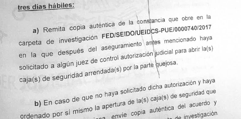 Juez da revés a SEIDO por cajas del First National Security
