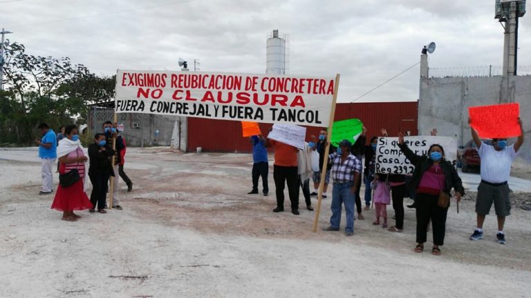 protesta contra cementeras