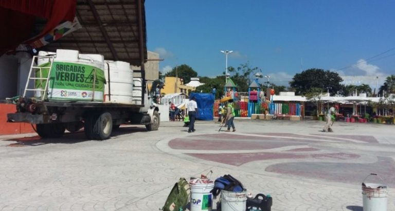 Arrancan trabajos de renovación del Parque de Las Palapas en Cancún