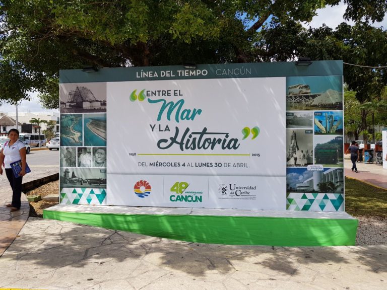 ¿Error o ignorancia? Corrigen línea de tiempo de Cancún ¿Error o ignorancia? Corrigen línea de tiempo de Cancún