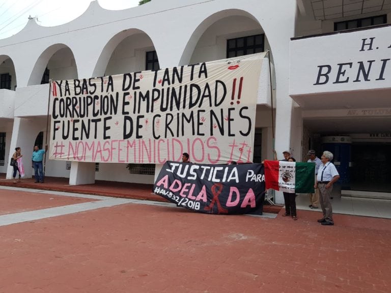 Protestan en Palacio de Cancún por 32 asesinadas este año