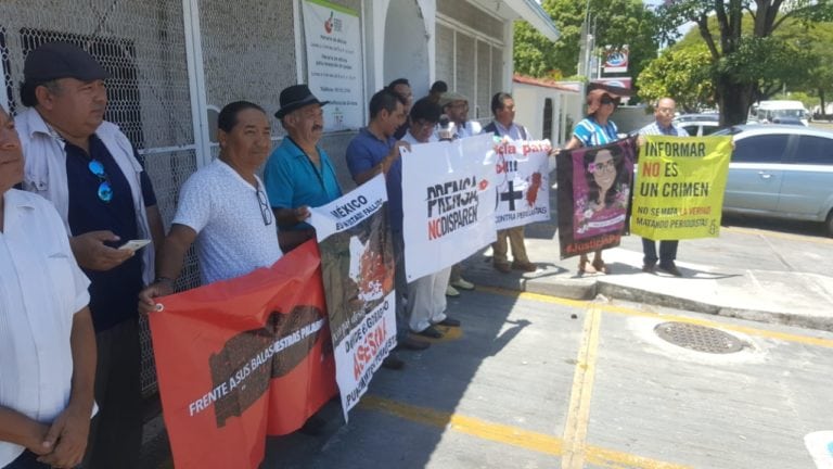 Reporteros de Chetumal exigen justicia por periodista asesinado