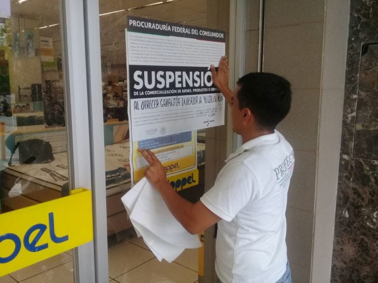 Profeco suspende comercialización en Coppel y Ultrajewels