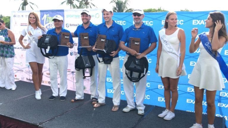 Surgen Flamantes campeones del torneo de golf con causa