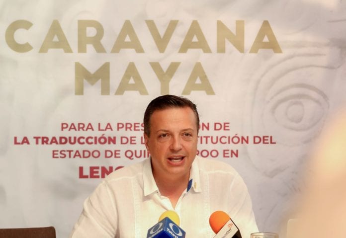 Luis Alegre anuncia Constitución Política de Quintana Roo en lengua maya