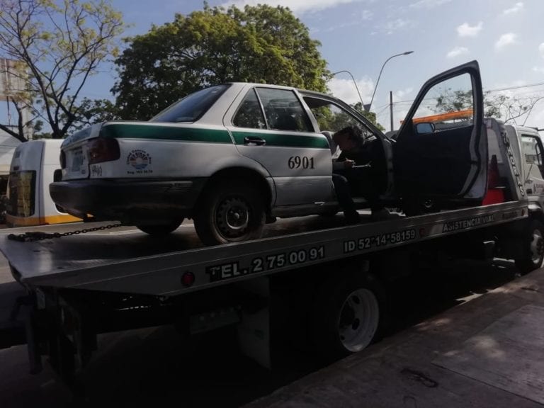 Taxistas infractores reciben mano dura del Instituto de Movilidad en Cancún