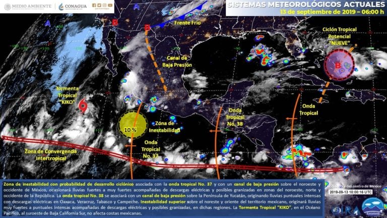 Clima: Onda tropical 39 podría cruzar mañana por Quintana Roo