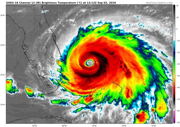 “Dorian” seguirá afectando a las Bahamas y se acerca a Florida; habrá lluvias en Q. Roo