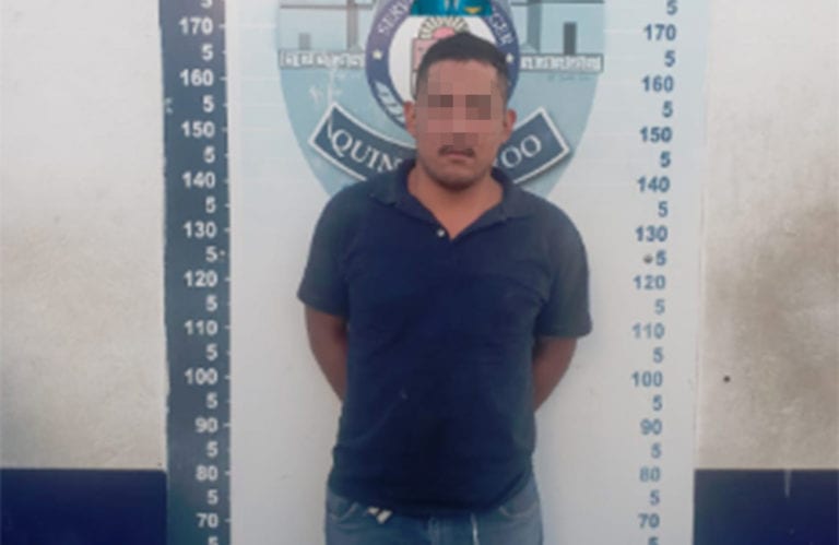 Detienen a ‘el Tabasqueño’ al portación de arma blanca en Cancún