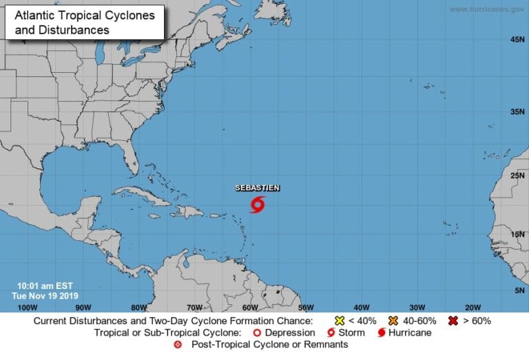 Se forma Tormenta Tropical “Sebastián”