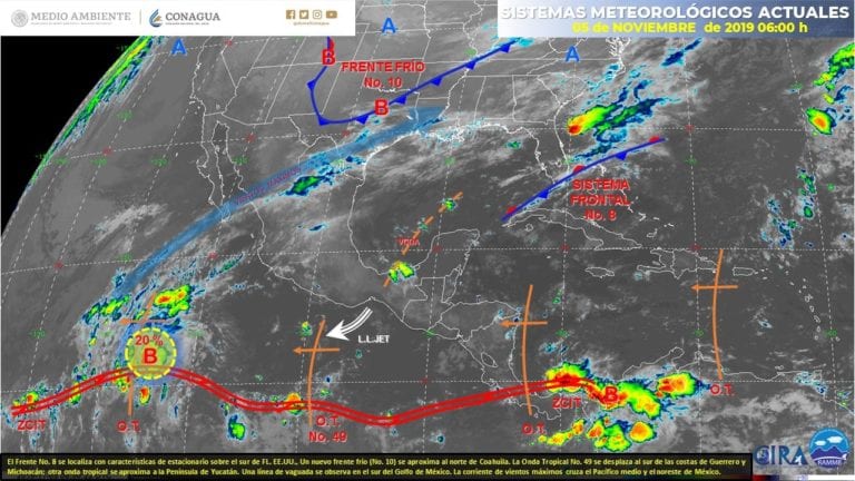 Clima: Martes con clima caluroso y algunas lluvias