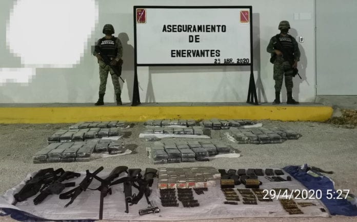 aseguramiento droga y armas