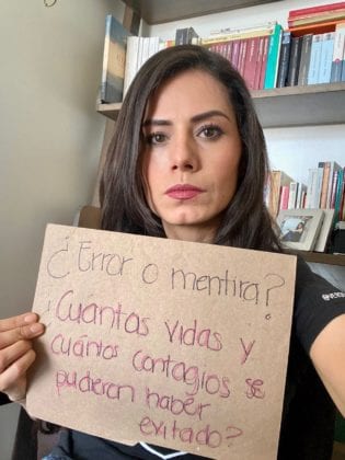 Mensaje de apoyo de otra senadora