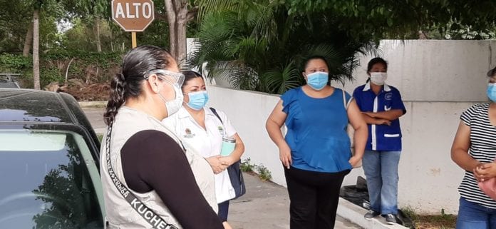 Persona del Centro de Salud número 6 de la colonia Guadalupe Victoria de la ciudad de Chetumal se manifestó este día.