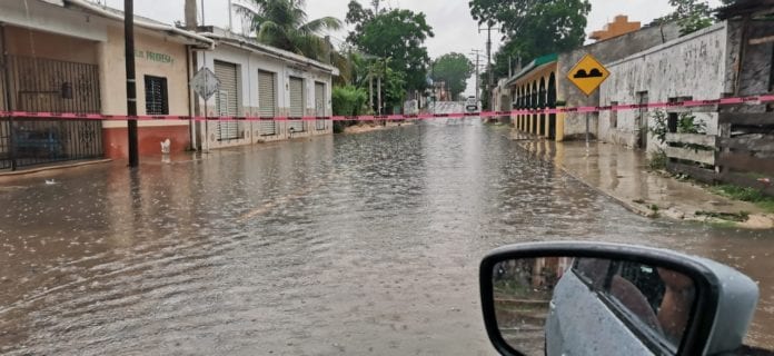 inundación en zona maya