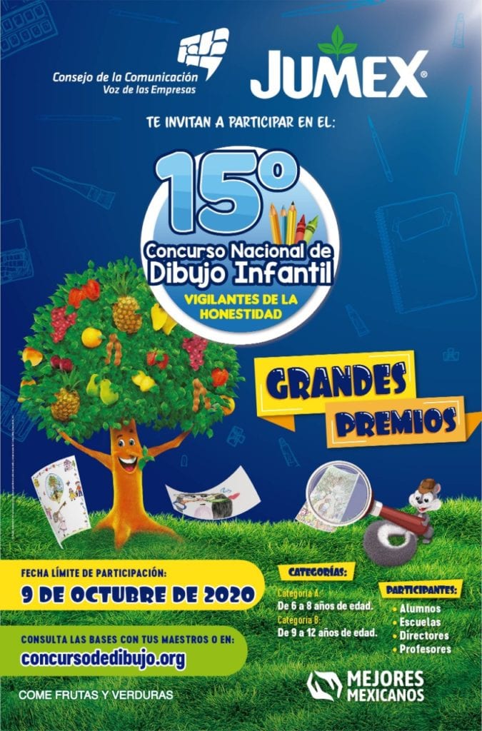 Para este concurso hay dos categorías: la "A", de 6 a 8 años de edad y la "B", de 9 a 12 años de edad.