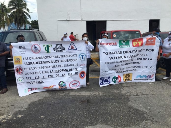 Taxistas en el Congreso