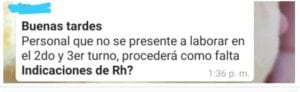 Los inconformes pidieron la intervención de las autoridades defensoras de los trabajadores.