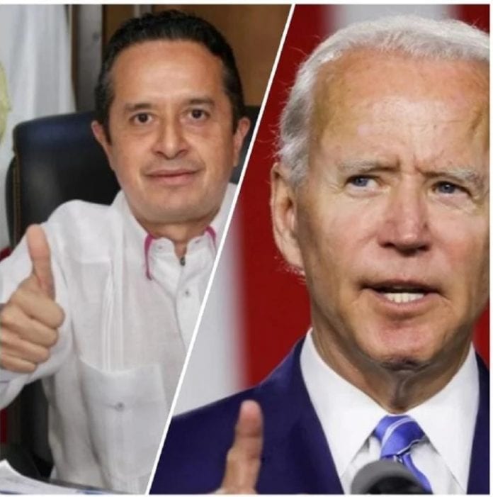 El gobernador de Quintana Roo, Carlos Joaquín González, felicitó al demócrata Joe Biden por su triunfo en las elecciones de los Estados Unidos de América.