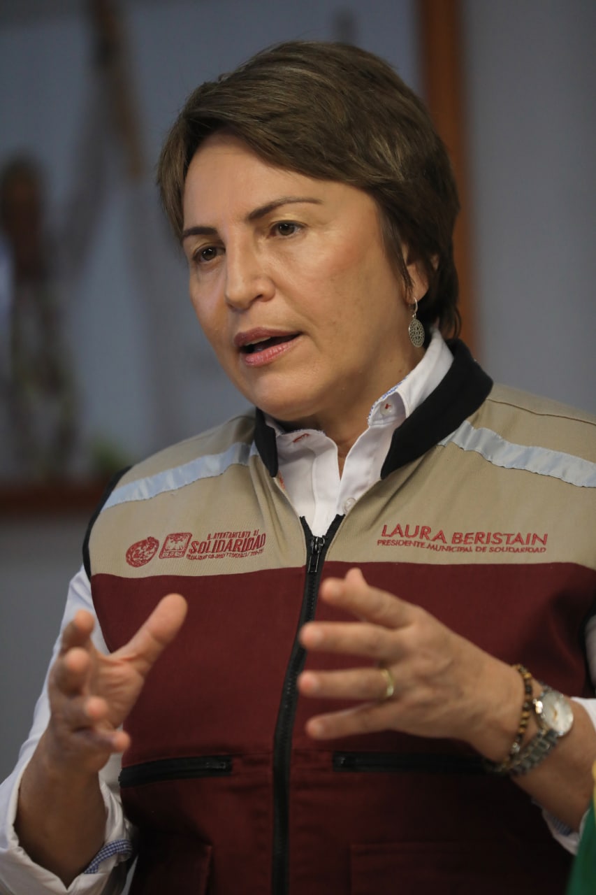 En Playa del Carmen se trabaja para hacerle frente la pandemia, asegura la edil Laura Beristain