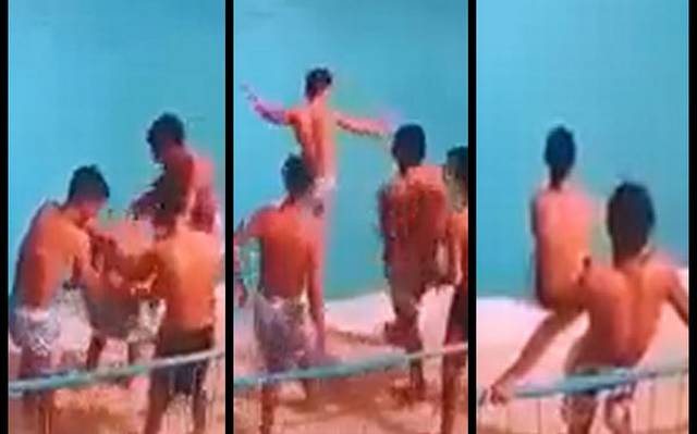 [Video] Reto mortal: desafían a la gravedad y muere uno ahogado en profunda alberca