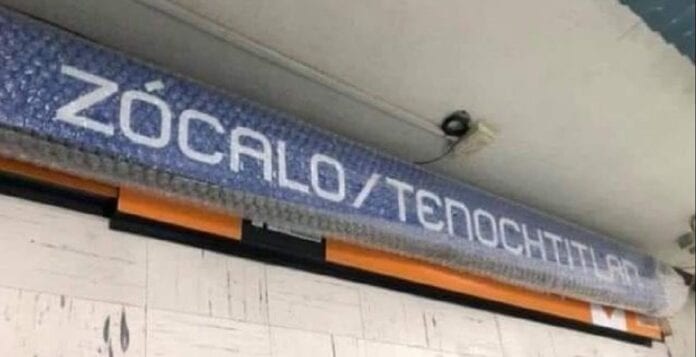 Desde el 13 de agosto la estación del metro Zócalo de la CDMX se llamará Zócalo/Tenochtitlan