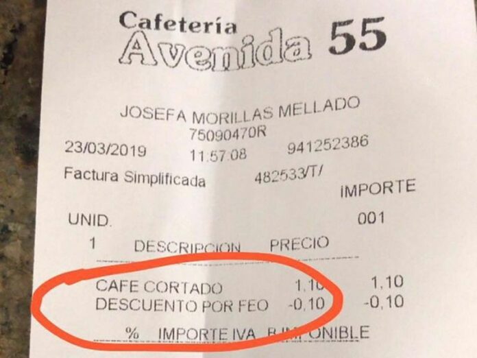 Cafetería hace descuentos a 'feos' y se vuelve viral