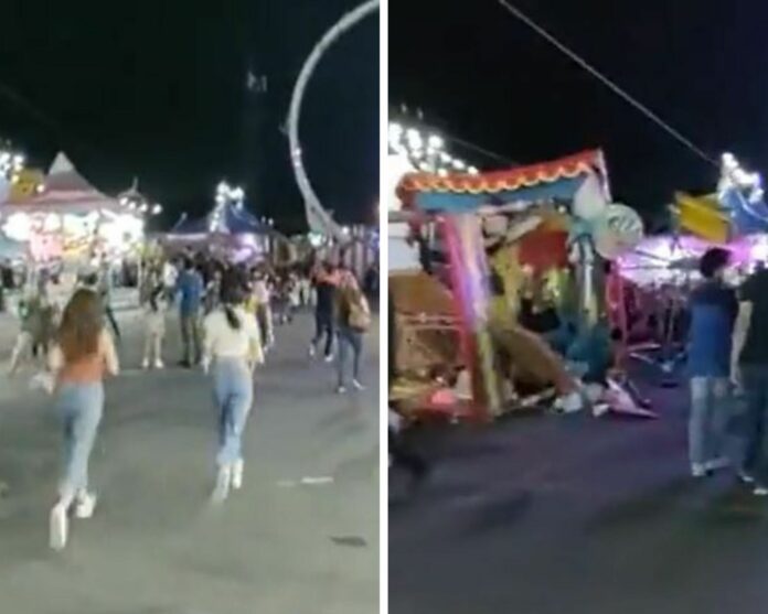 VIDEOS: Se desploma juego mecánico en Expo Guadalupe de Nuevo León, hay 4 heridos