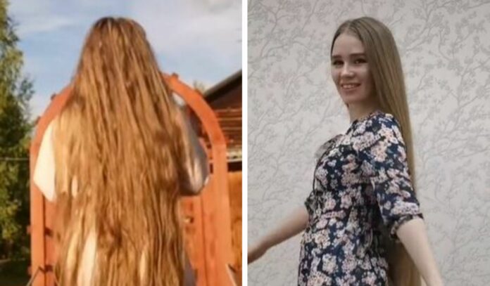 Ella es la 'Rapunzel rusa', tiene 23 años sin cortarse el cabello