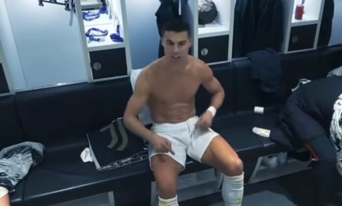 VIDEO: Tremenda bronca de Cristiano al vestuario de la Juve antes de caer en Champions