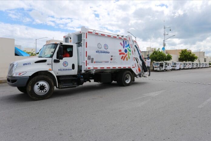 En Solidaridad ya están operando los 30 nuevos camiones que se encargarán de recoger los desechos que se generan en el municipio.