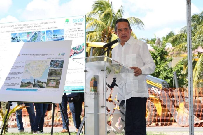 Iniciaron el mejoramiento y la modernización del boulevard de Chetumal