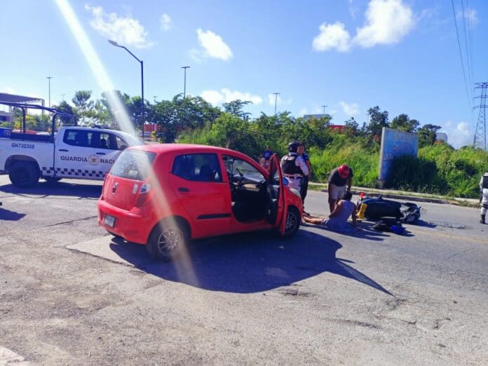 Mandan al hospital a una mujer embarazada atropellada en Playa del Carmen