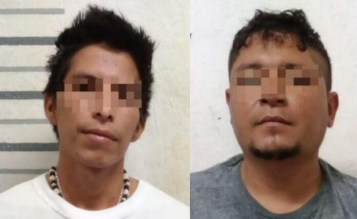 Unos sujetos que se dedicaban a la venta de droga en Villas del Sol en Playa del Carmen fueron detenidos por la Policía Municipal. Foto: SP de Solidaridad