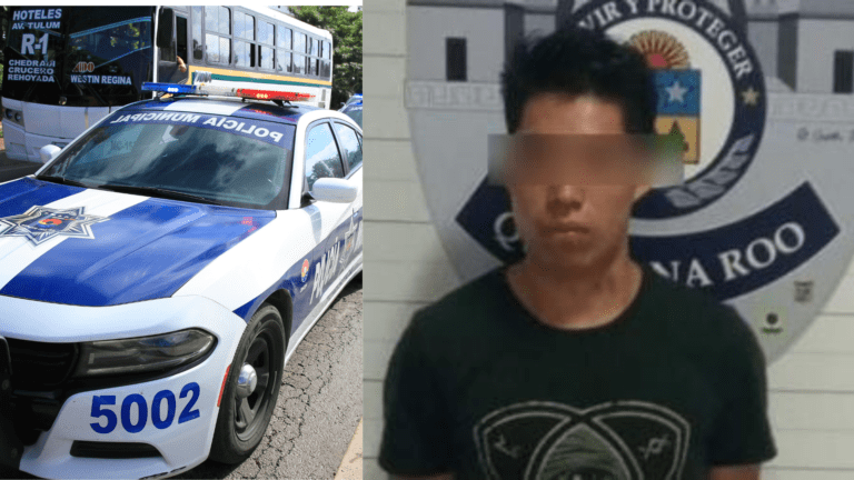 Un hombre de 22 años se llevó a una niña de 11 años en Cancún, decía que era su novia y es detenido
