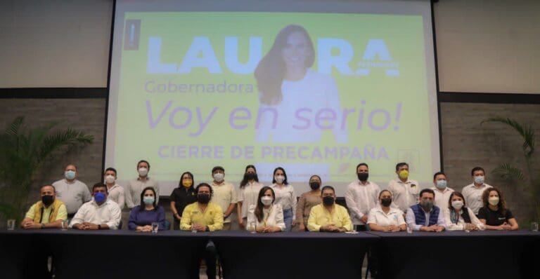 Laura Fernández Piña concluyó este jueves 10 de febrero sus actividades de precampaña