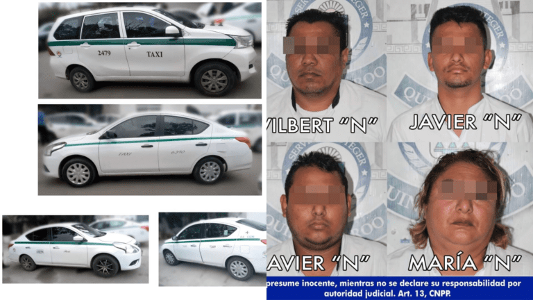 Turnan a la Fiscalía a cuatro taxistas detenidos en Puerto Juárez