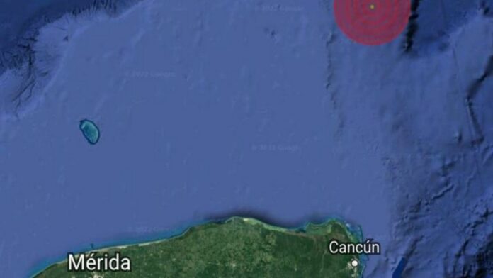 Se registró sismo de magnitud 4.6 al norte de Holbox