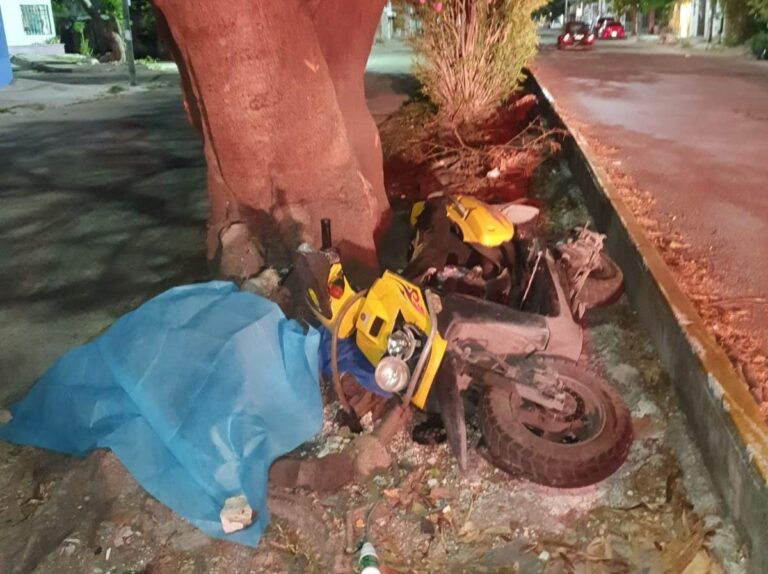Muere motociclista en la Ruta 4 de Cancún