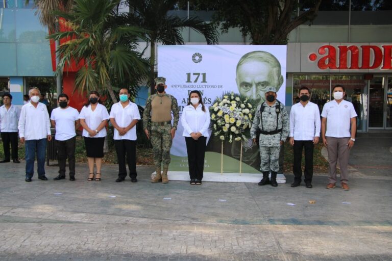 CONMEMORAN 171 ANIVERSARIO LUCTUOSO DE DON ANDRÉS QUINTANA ROO