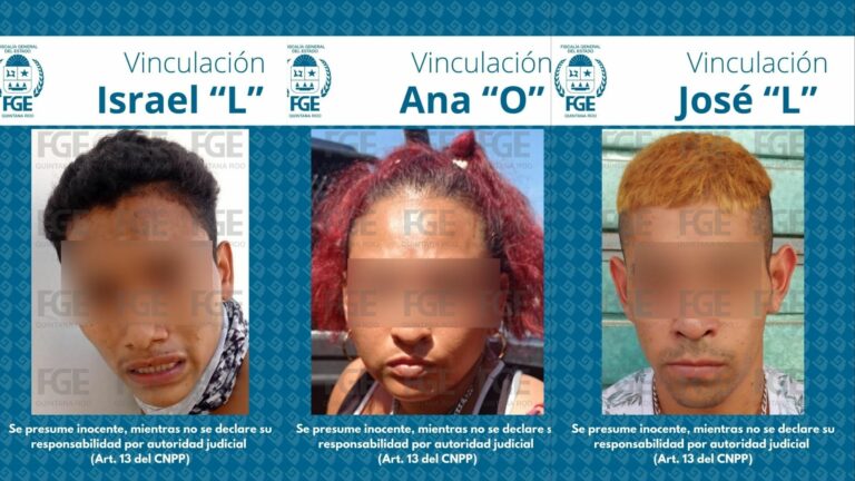 Obtiene FGE vinculación a proceso de tres presuntos homicidas de Villas Otoch