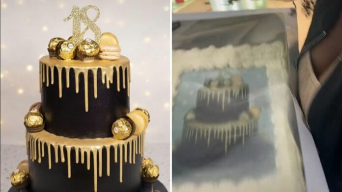 En redes sociales se hizo viral una mujer que encargó un pastel para su cumpleaños, pero terminó decepcionada de lo que recibió.