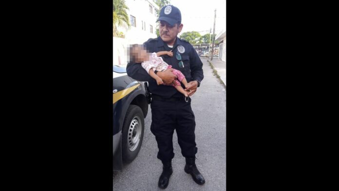 Abandonan a un bebé en la vía pública, en Cancún