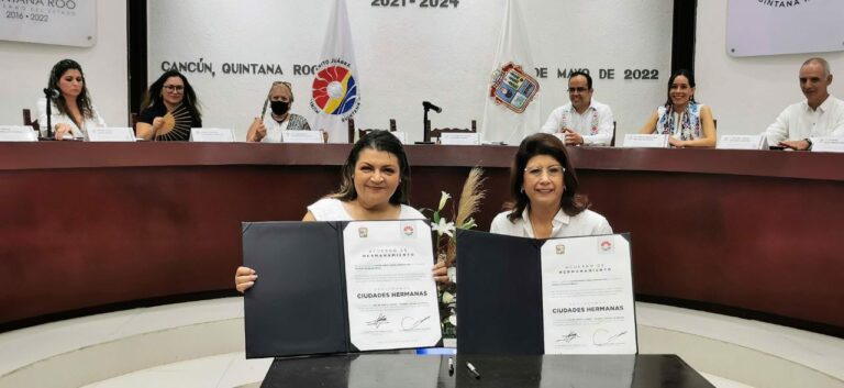 Suscribe Cancún hermanamiento con Tecámac, Estado de México