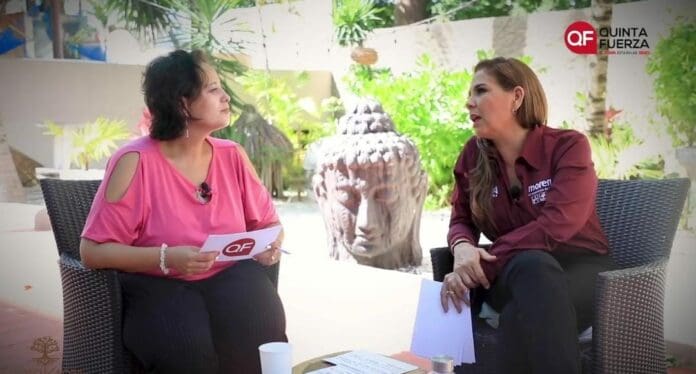 Quinta Fuerza entrevistó a Mara Lezama, la candidata a gobernadora de la coalición Juntos Hacemos Historia en el marco del proceso electoral. Foto: Captura de video